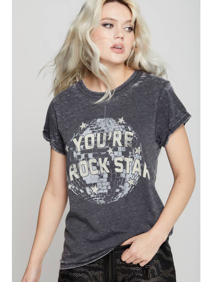 Recycled Karma You're A Rock Star Burnout Tee